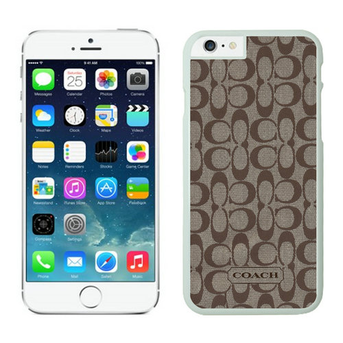 Coach Logo Signature Beige iPhone 6 Cases FAC | Women - Click Image to Close